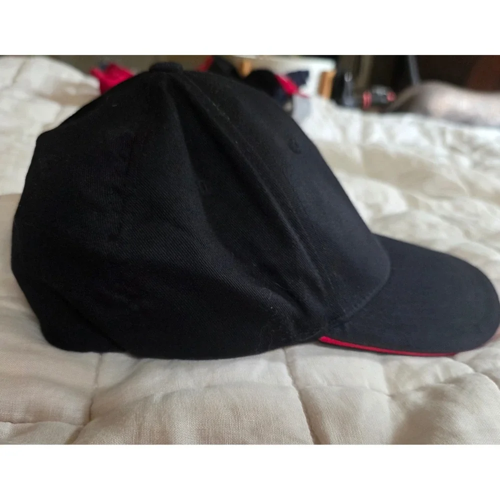 Liquid Force Baseball Cap Mens L-XL Black Excellent Flexfit Embroidered Hat